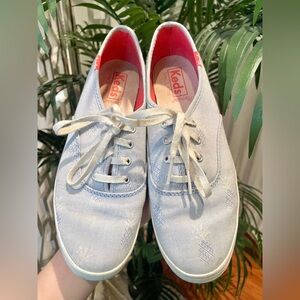 Keds Sky Blue pineapple tennis shoes